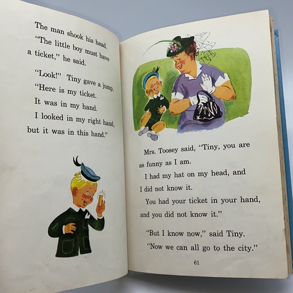 1950s Tiny Toosey’s Birthday Primary Grade Hardcover Reader - Picture 10 of 12